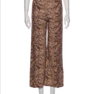 Reformation Wide Leg Snake Pant high waisted